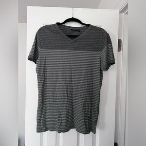 Men’s Grey Stripped Shirt